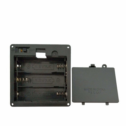 4.5V 2xAA 3xAA 4xAA 6xAA Battery Holder Panel Mount Case with Tabs Switch Lid - 4xAA - - Asia Sell