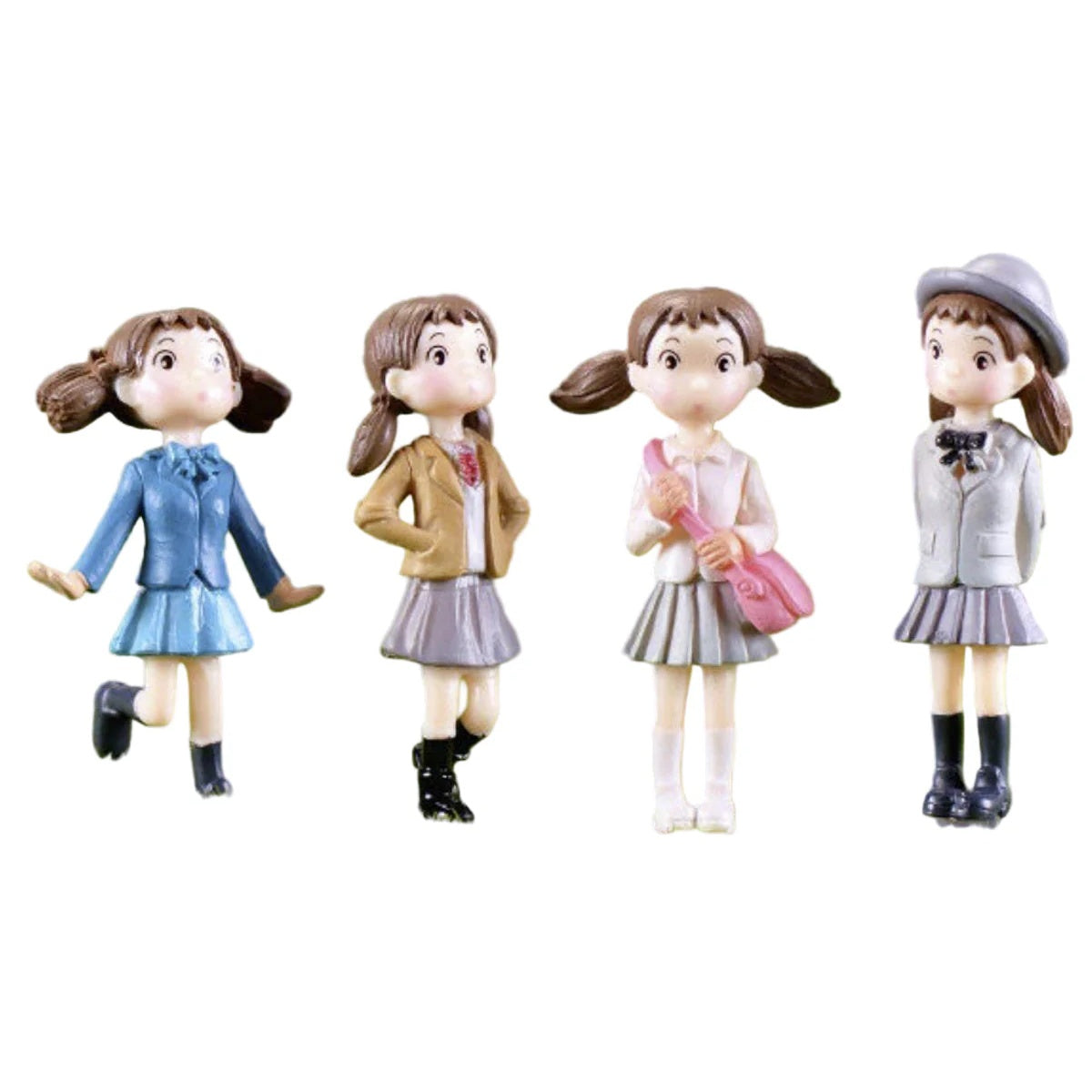4pcs 5.3cm Set Mini Resin Craft Figurines of Girls Ornament Garden Miniature Figurine - - Asia Sell