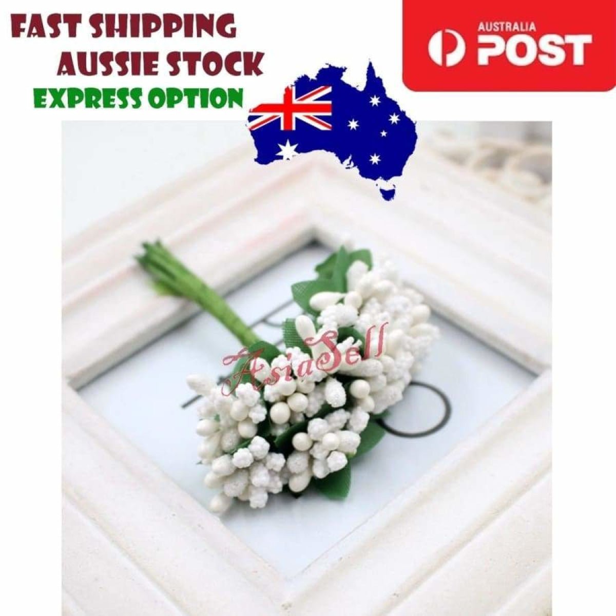 4pcs Artificial Flowers Wedding Mulberry Party Stamen Leaves Stamen Flower - 5 - Asia Sell