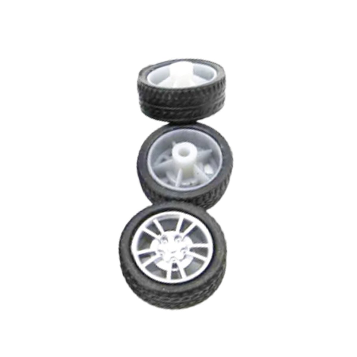 4pcs Mini Wheels 16x6x1.9mm for 2mm Axis Miniature Wheels Model Making - - Asia Sell