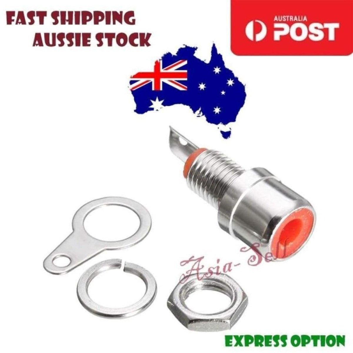 4pcs RCA Phono Chassis Panel Mount Jack Plug Socket Connectors Audio Connectors - - Asia Sell