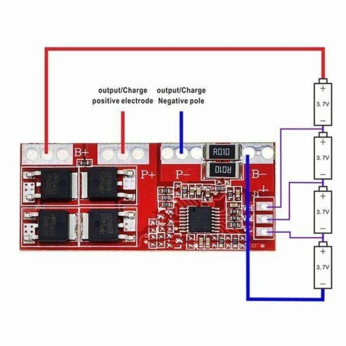 4S 30A Li-ion Lithium Battery 18650 Charger Board 14.4V 14.8V 16.8V BMS Protect - - Asia Sell