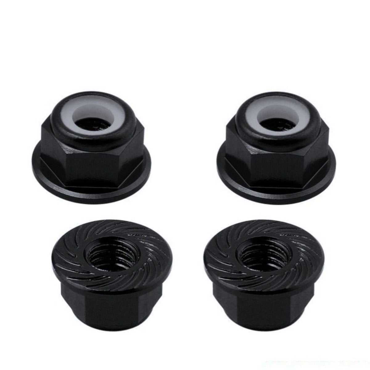 4x 3/4/5/6/7/8/9/10/11/12mm RC Car Wheel Hex Nut Hub Adaptor 1/10 4WD SCX10 Drive - 4.0mm Black - Asia Sell