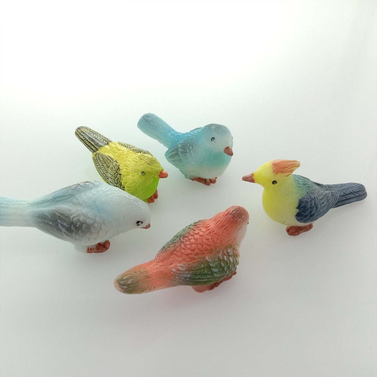 5 Birds Resin Parrot Bird Nest Figurine Animal Model Home Decorations Miniature Fairy Garden Bonsai Modern Decor Craft - Asia Sell