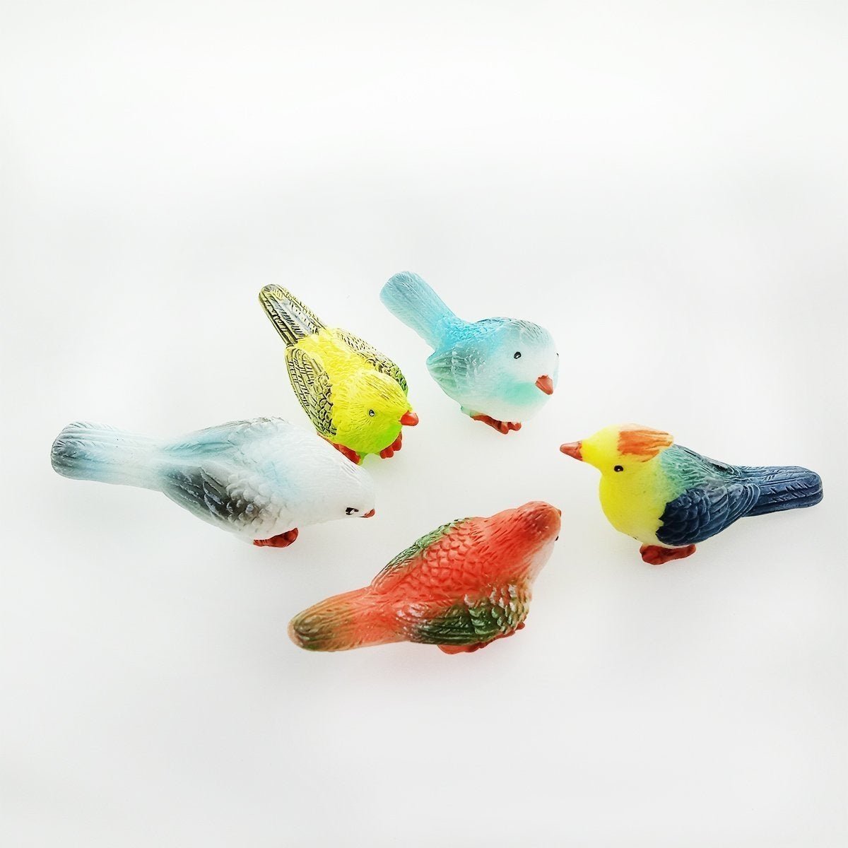 5 Birds Resin Parrot Bird Nest Figurine Animal Model Home Decorations Miniature Fairy Garden Bonsai Modern Decor Craft - - Asia Sell