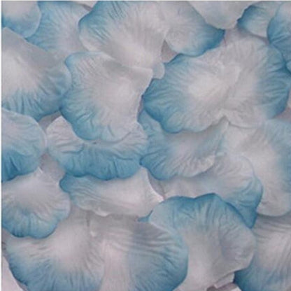 500pcs Rose Petals Flower Artificial Flowers Table Confetti Home Wedding Decorations - Blue and White - - Asia Sell