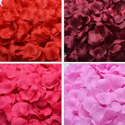 500pcs Rose Petals Flower Artificial Flowers Table Confetti Home Wedding Decorations - Blue and White - - Asia Sell