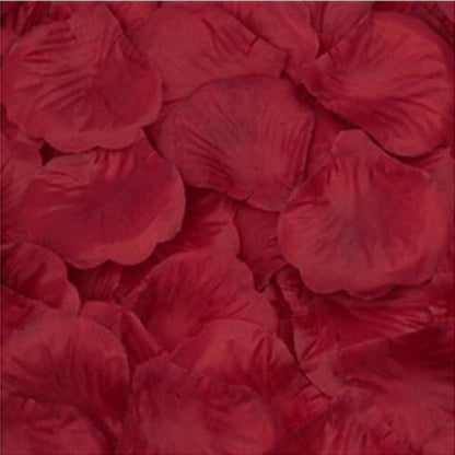 500pcs Rose Petals Flower Artificial Flowers Table Confetti Home Wedding Decorations - Dark Red - - Asia Sell