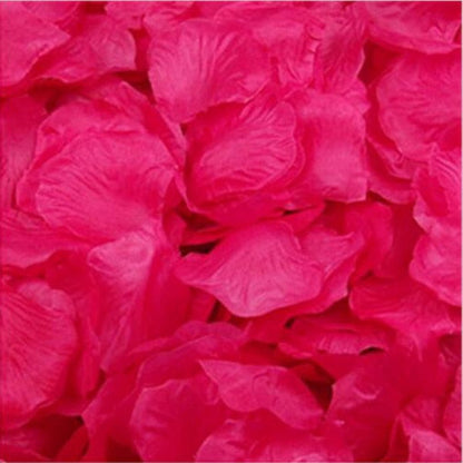 500pcs Rose Petals Flower Artificial Flowers Table Confetti Home Wedding Decorations - Fuchsia - - Asia Sell