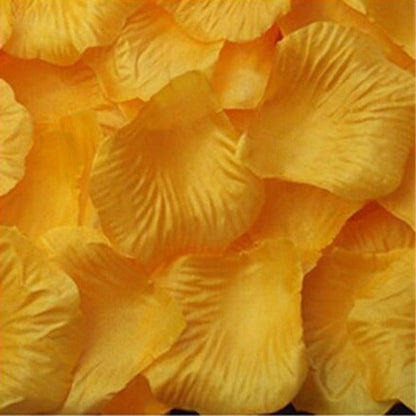 500pcs Rose Petals Flower Artificial Flowers Table Confetti Home Wedding Decorations - Orange - - Asia Sell