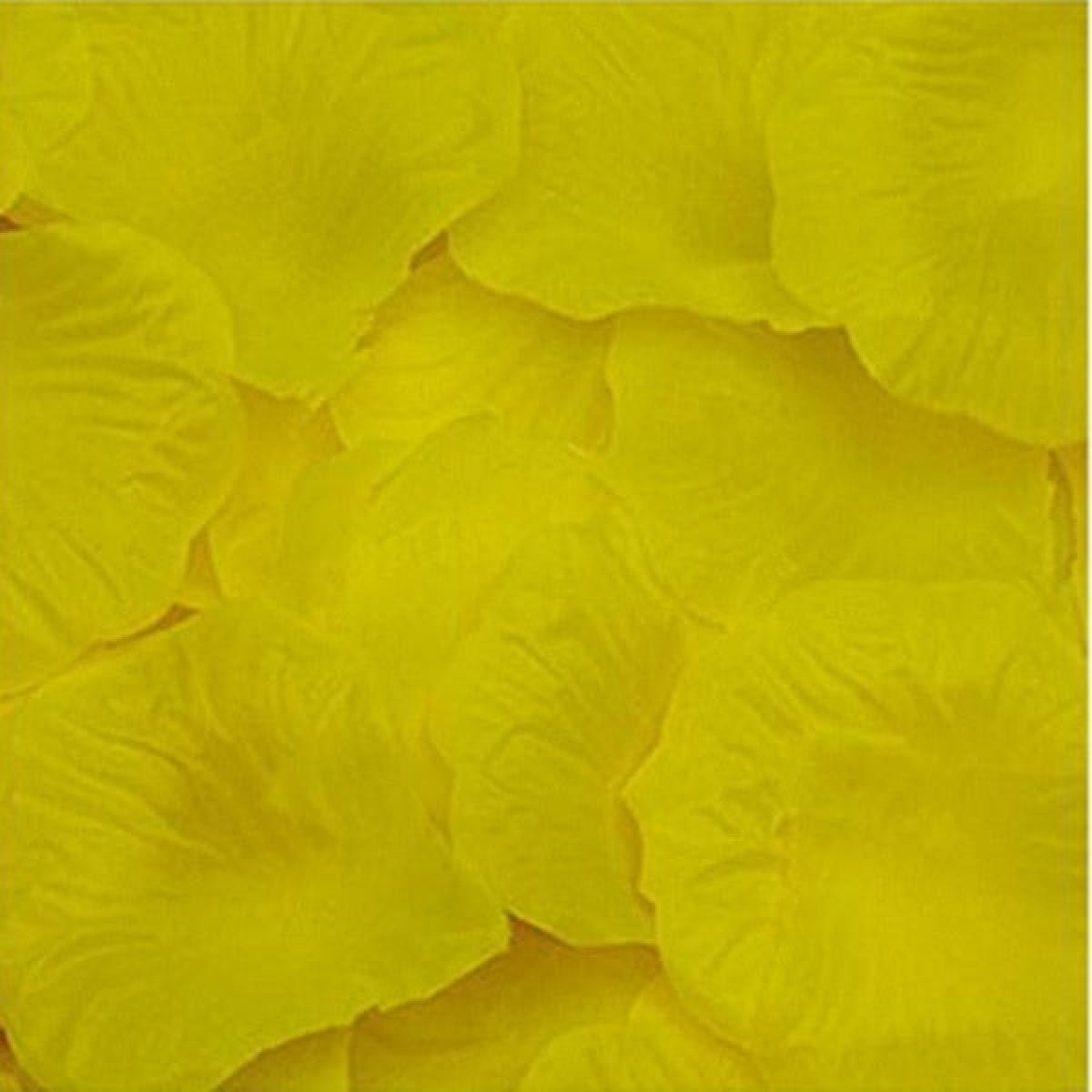 500pcs Rose Petals Flower Artificial Flowers Table Confetti Home Wedding Decorations - Yellow - - Asia Sell
