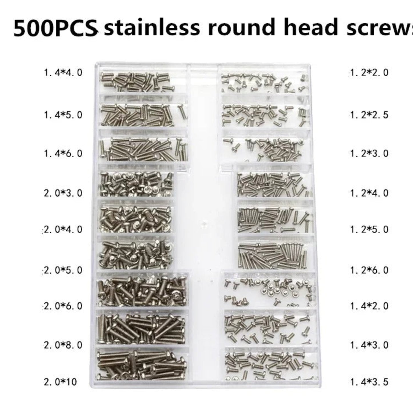 500pcs 18 Types Mini Screw Nuts DIY Kit Laptop Computer Assemble Repair Screws Fastener Set For Repairing Sunglass Phone 2 | Asia Sell