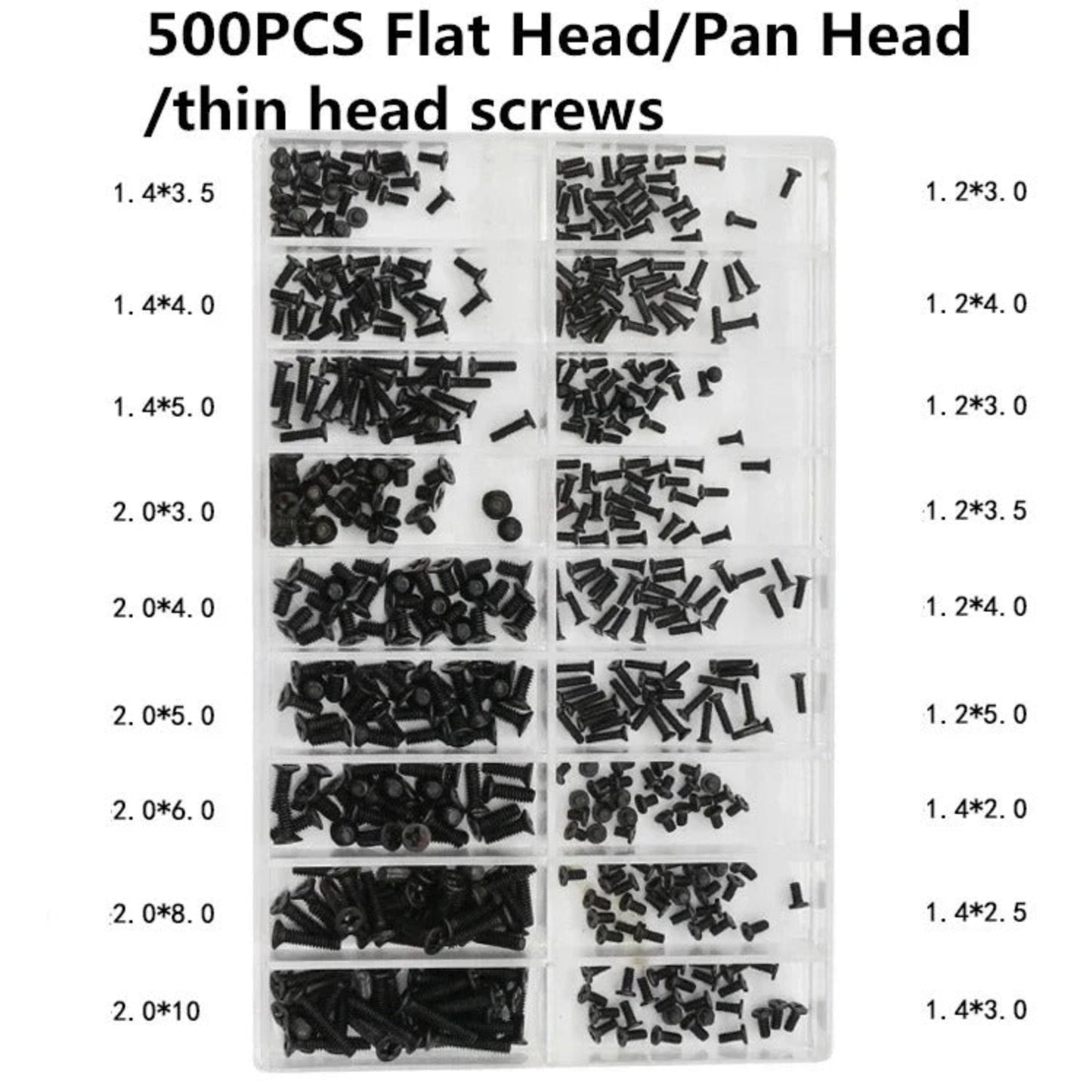 500pcs 18 Types Mini Screw Nuts DIY Kit Laptop Computer Assemble Repair Screws Fastener Set For Repairing Sunglass Phone 4 | Asia Sell