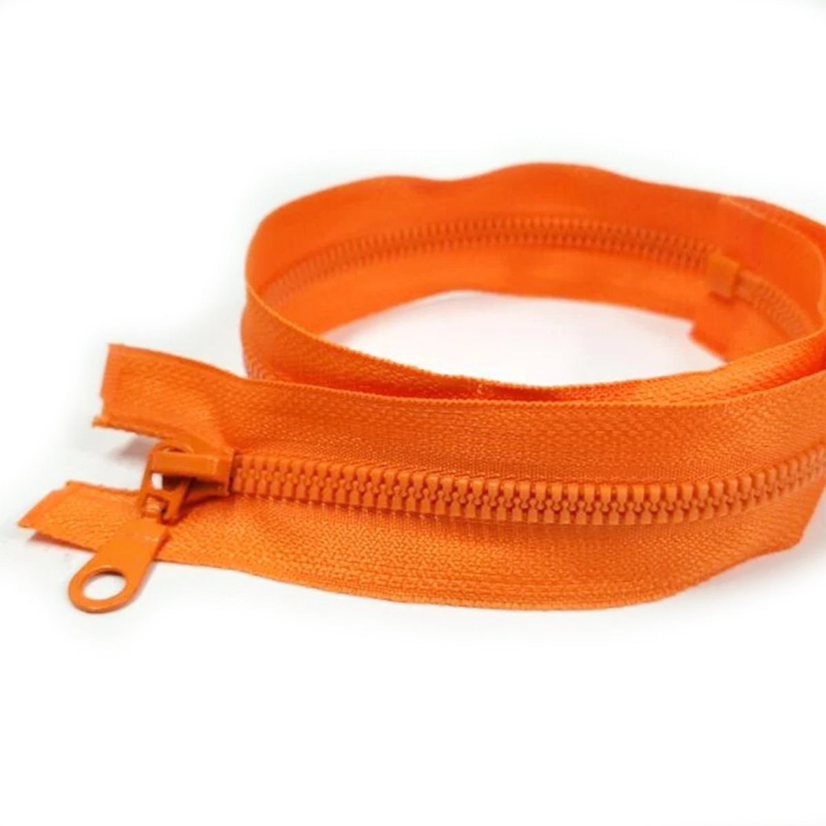 50cm Plastic Zipper Black White Open-Ended Zip Sportwear Bags Sewing - Orange - - Asia Sell