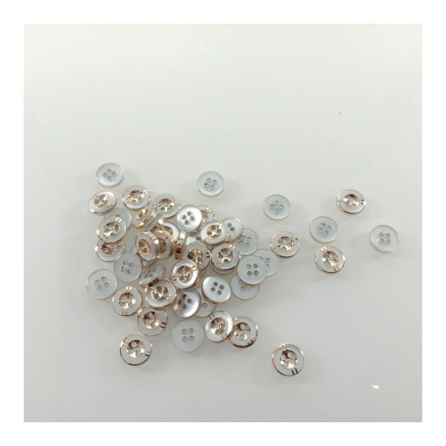 50pcs 11mm 4 Holes Resin Buttons Shirt Apparel Sewing Accessories DIY Crafts - - Asia Sell