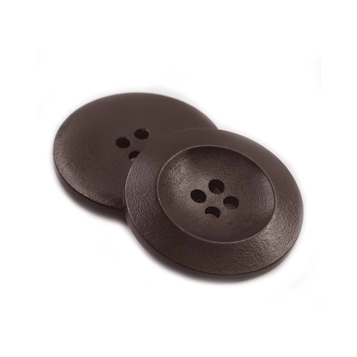 50pcs 15mm 20mm 25mm 30mm 35mm 4 Hole Wooden Buttons Sewing Round Wood Button For Clothes Coat Handmade - 30mm Very Dark Coffee / Black - Asia Sell