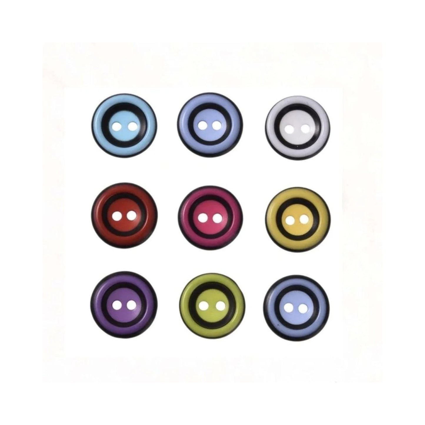 50pcs 15mm Round Resin Buttons Sewing Colourful Button DIY Decorative - - Asia Sell