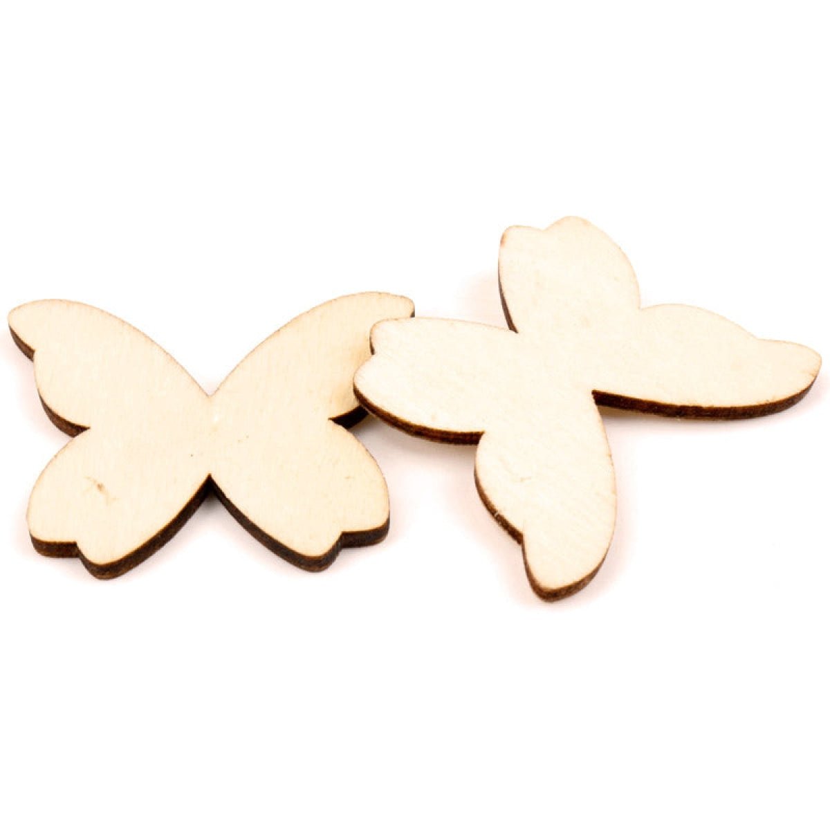 50pcs 20/30/40mm Wooden Butterfly Pattern Scrapbooking Mixed Craft Home Arts Sketching - 20mm - Asia Sell