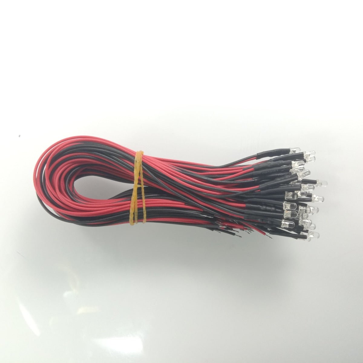 50pcs 3mm 12V Wired LEDs White Blue Green UV Red Yellow Pink Cables Orange LED - UV - Asia Sell