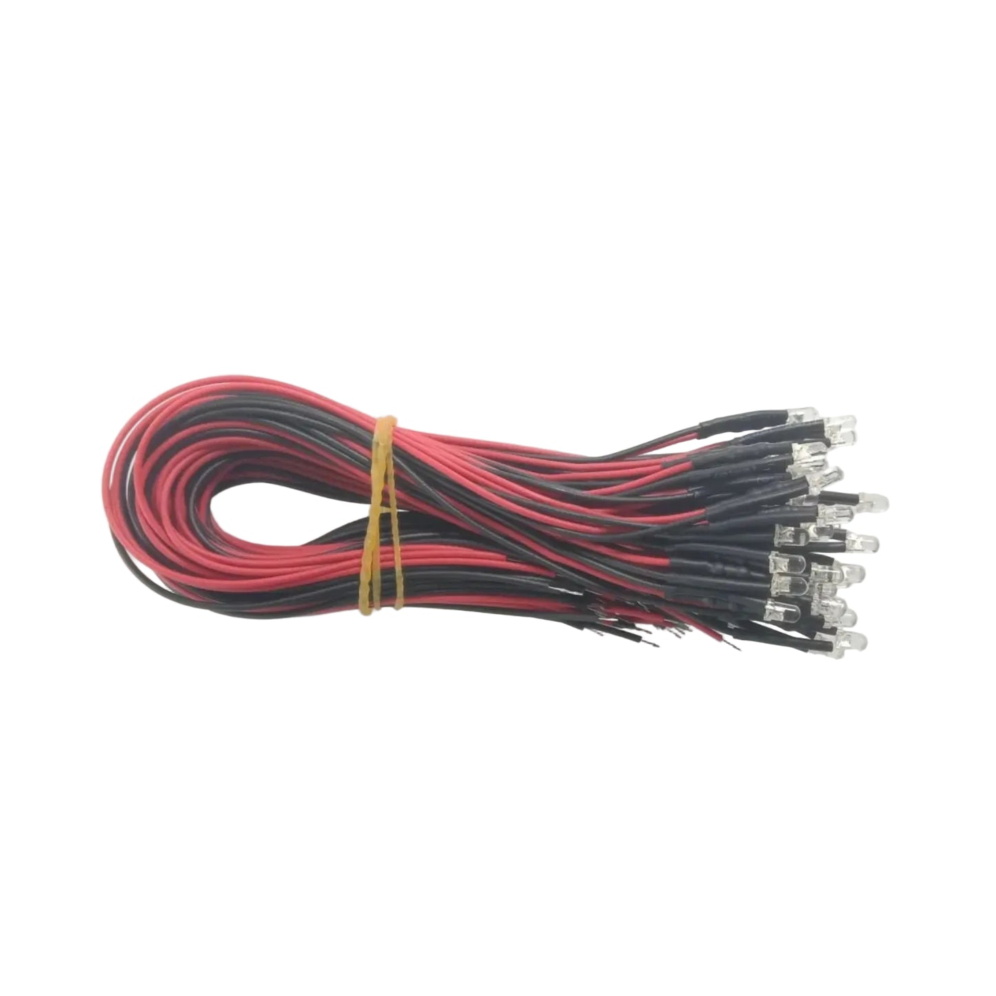 50pcs 3mm 12V Wired LEDs White Blue Green UV Red Yellow Pink Cables Orange LED - UV - Asia Sell