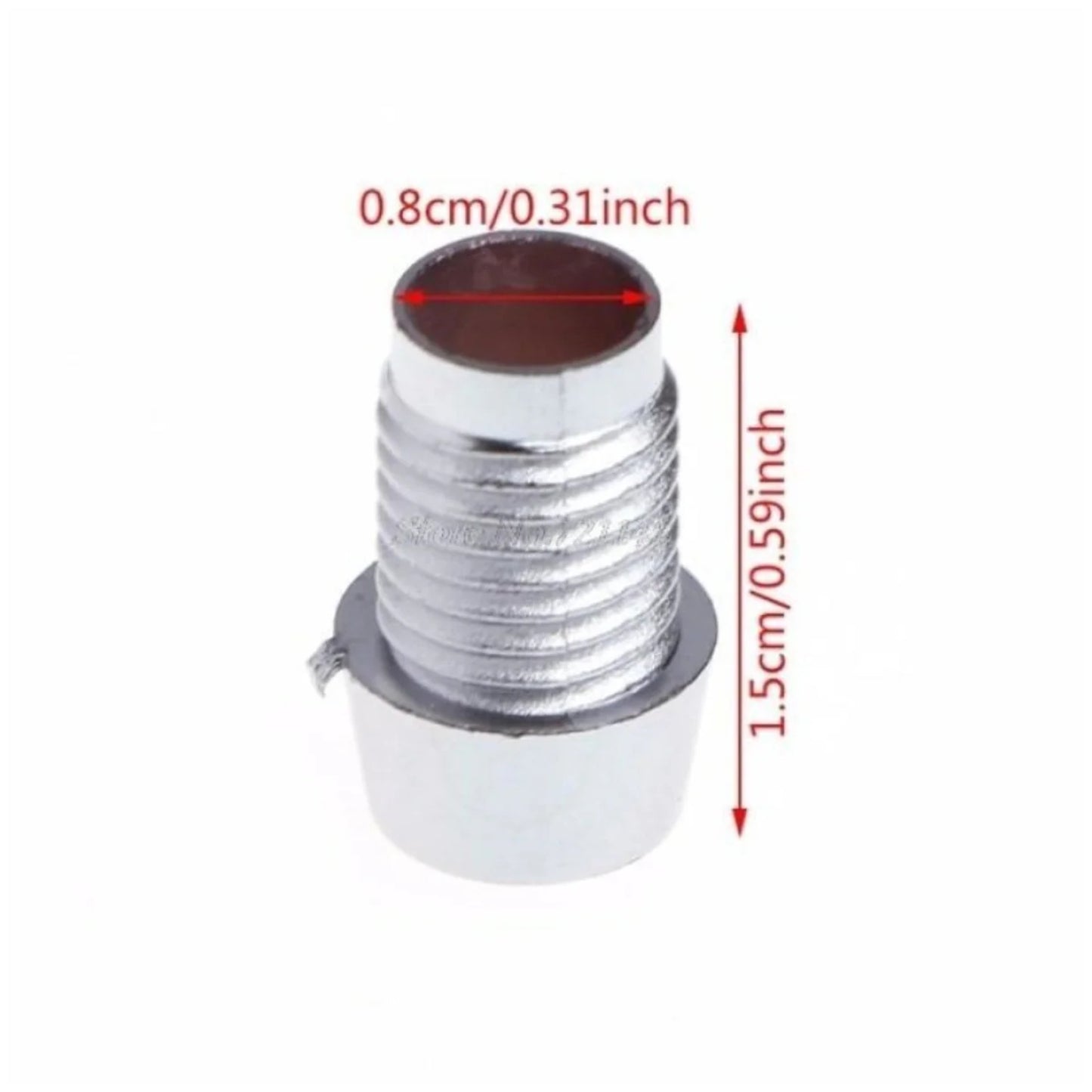 50pcs 5mm Plastic LED Holder Surround Chrome Metal Cap Bezel Panel Mount - - Asia Sell