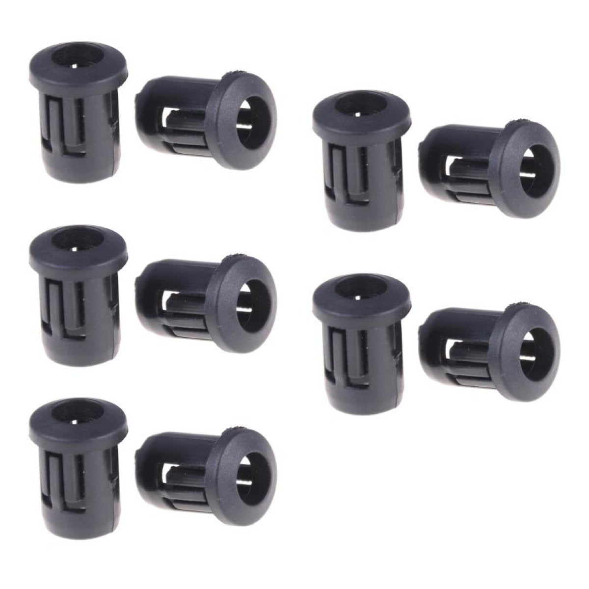 50pcs 8mm Black Plastic LED Holder Bezel Surround Case Cup Mounting F8 - - Asia Sell