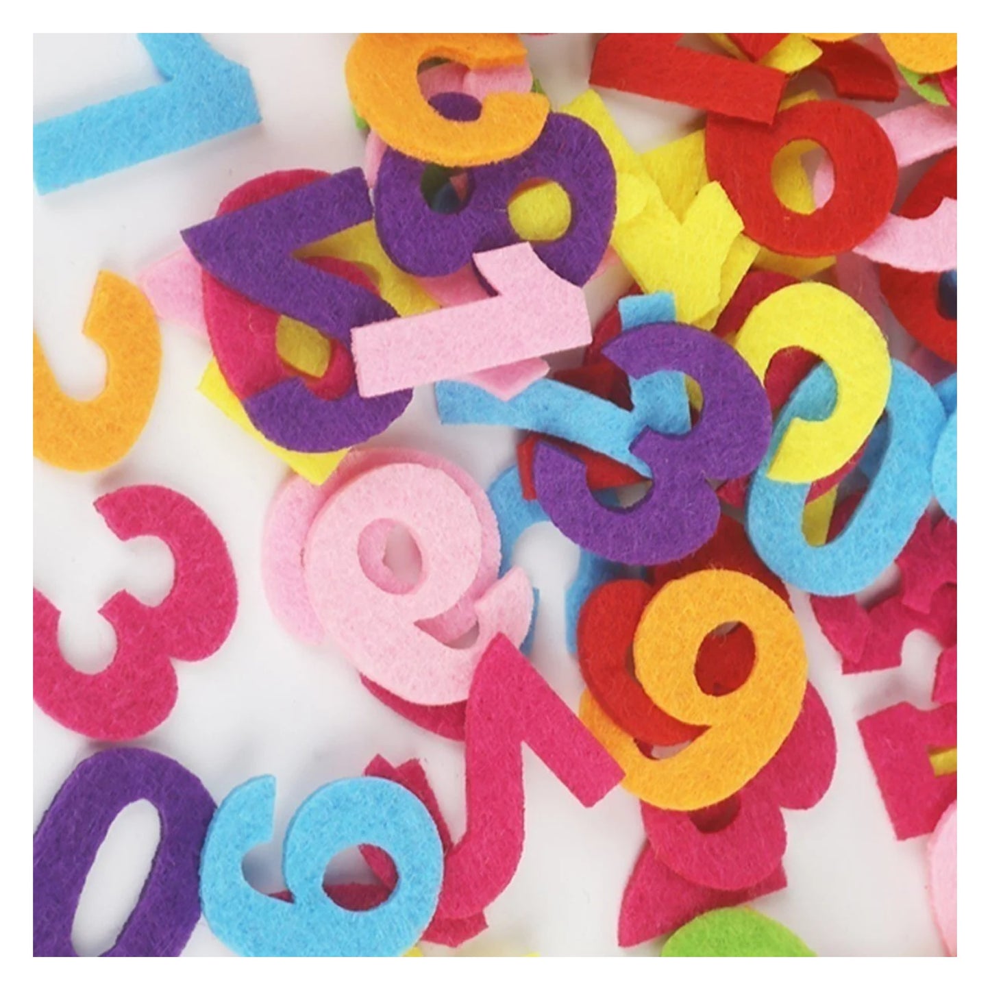 50pcs Fabric Felt Numbers Craft Cloth Patch For Sewing Dolls Scrapbook - - Asia Sell