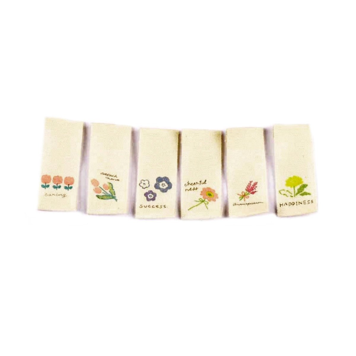 50pcs Handmade Printed Washable Clothing Labels Fabric Cloth For Sewing Accessories Care Bags Clothes Tag Handmade Crafts Supplies - Mixed - Asia Sell