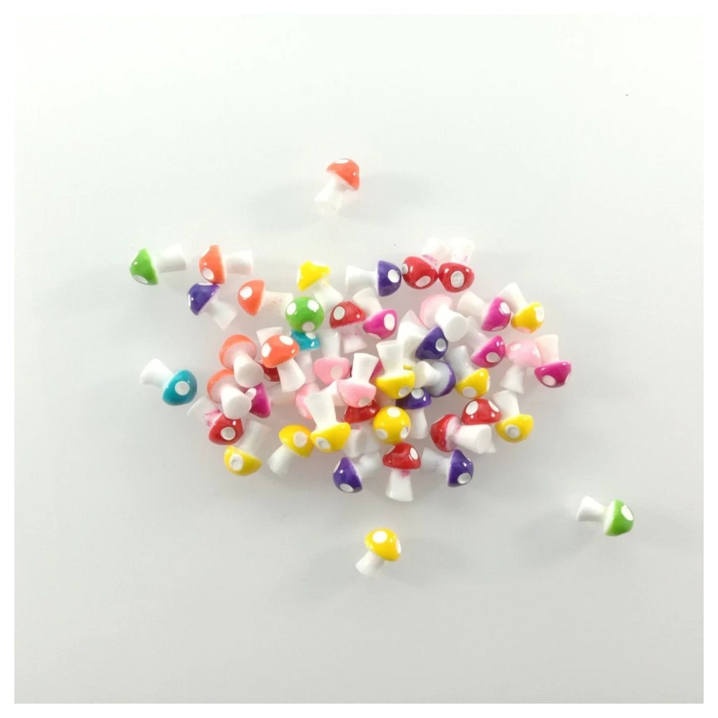 50pcs Mini Mushrooms Dollhouse Garden Home Decoration Figurines Toy Miniature PVC Ornaments Craft - - Asia Sell