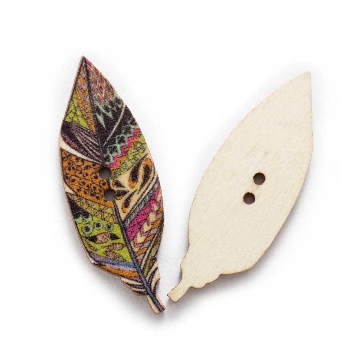 50pcs Retro Wood Buttons Handmade Clothes 15-25mm Sewing Scrapbook Clothing - Flower - 15mm - Asia Sell
