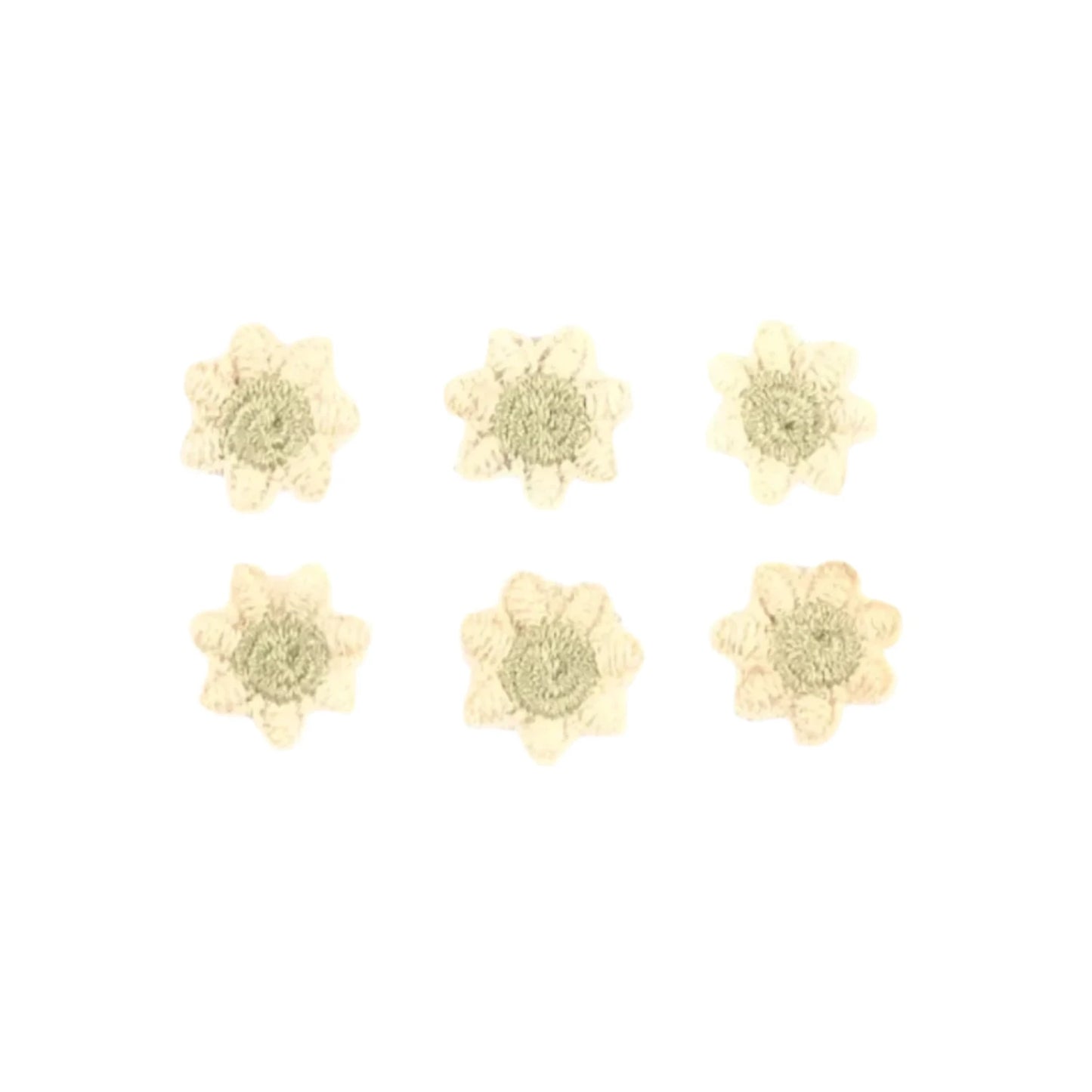 50pcs 2cm Mini Flower Patches Sewing Lace Embroidery Garment Appliques For Handmade Material Home Decor Accessories Crafts