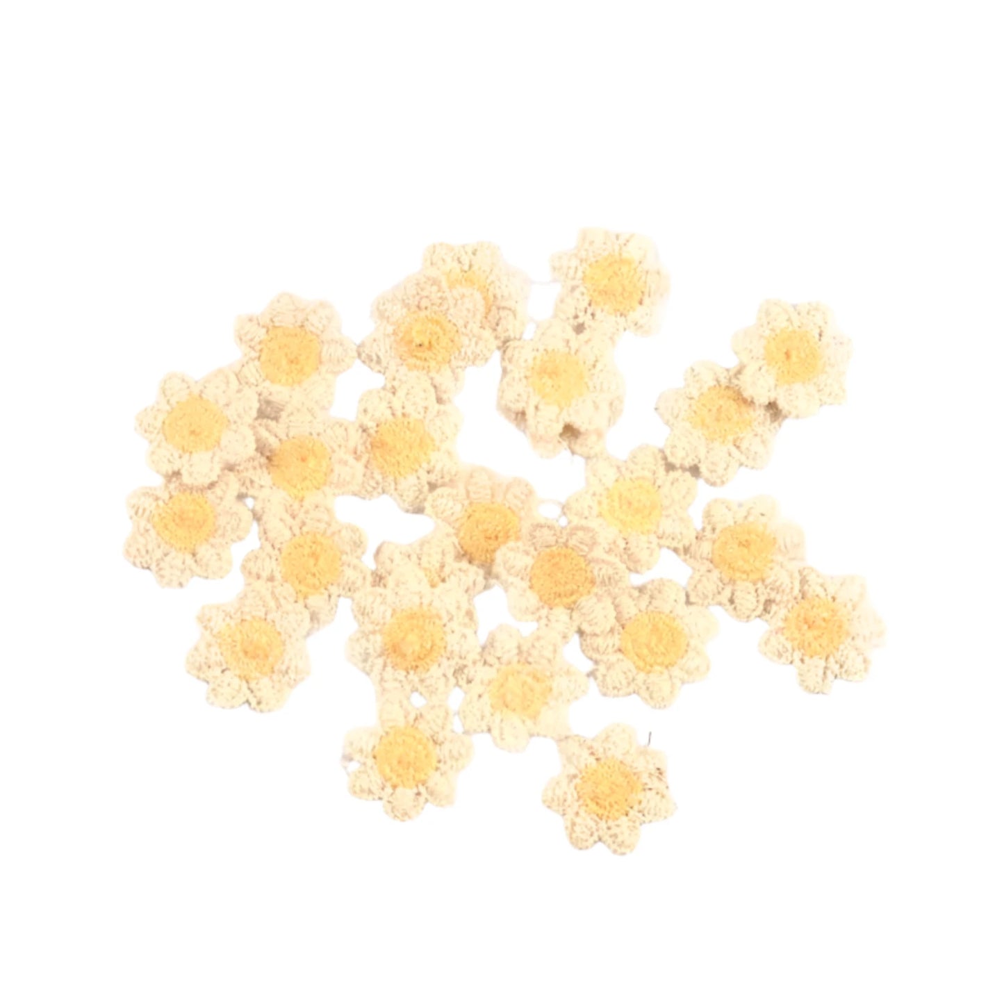 50pcs 2cm Mini Flower Patches Sewing Lace Embroidery Garment Appliques For Handmade Material Home Decor Accessories Crafts