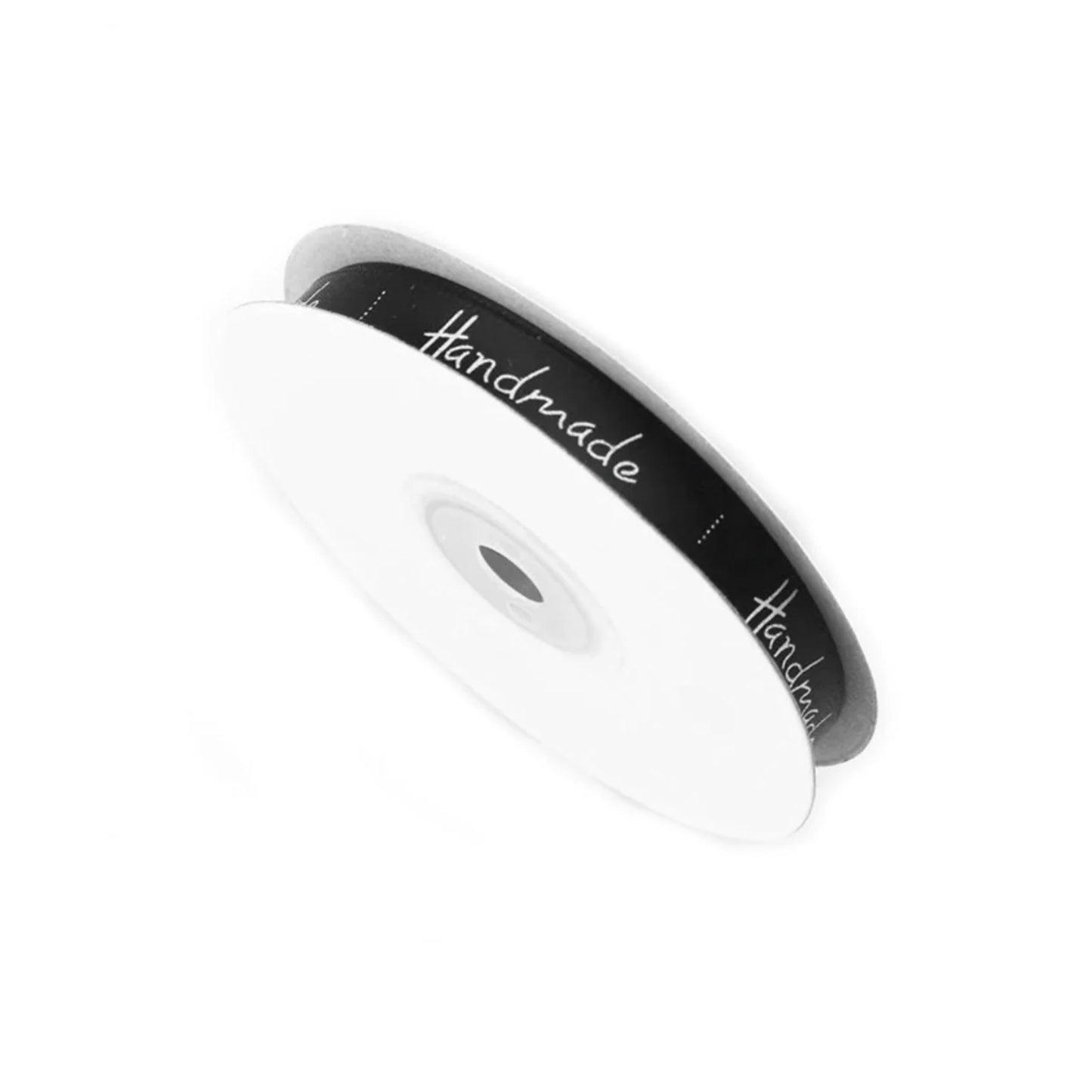 5m 10mm Polyester Ribbon Handmade Writing for Gift Wrapping Crafts Bow Pink White Black Beige - Black - Asia Sell