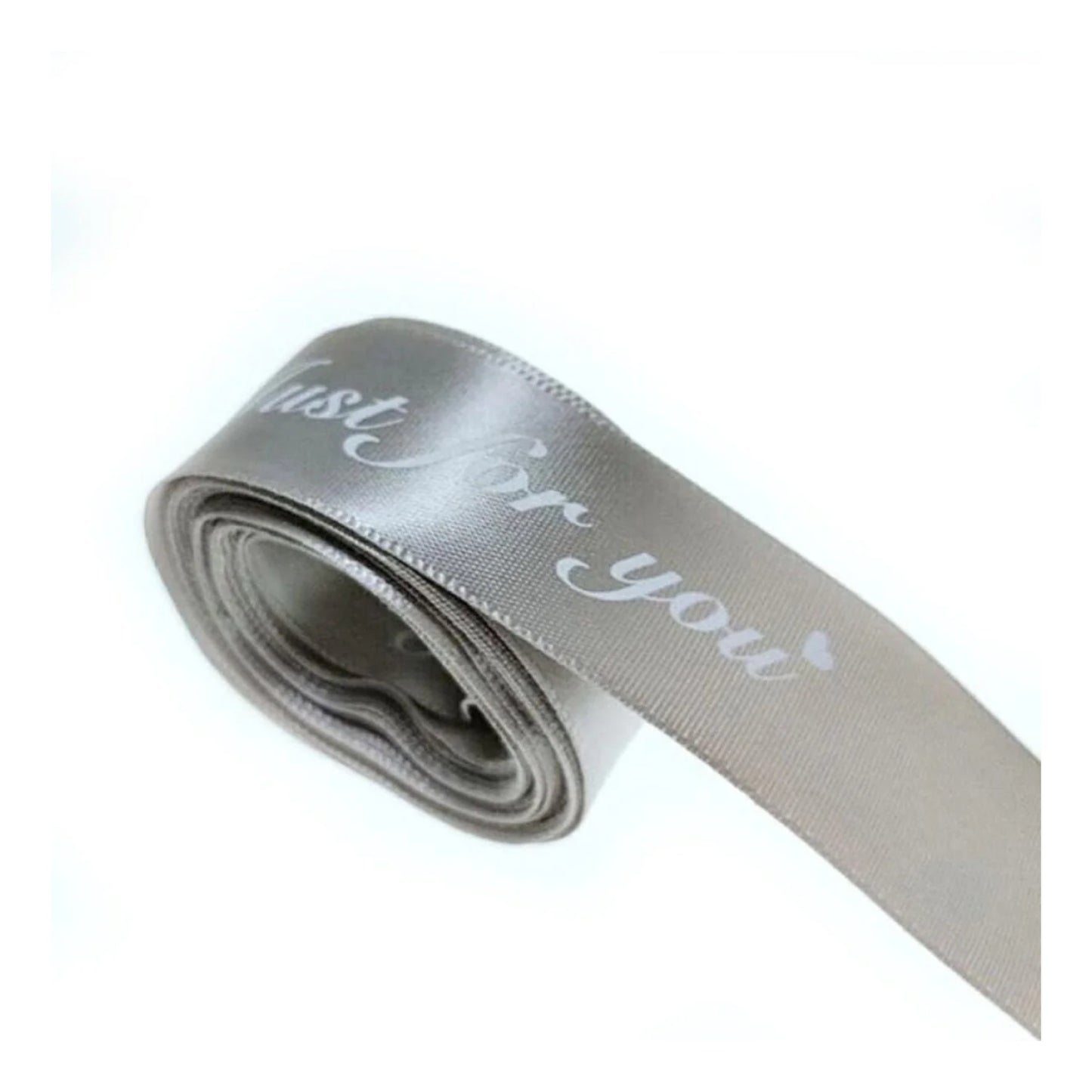 5m Printed Ribbon Set 25mm "Just For You" Wedding Christmas Birthday Present Bow Tie Wrap - Red - Asia Sell