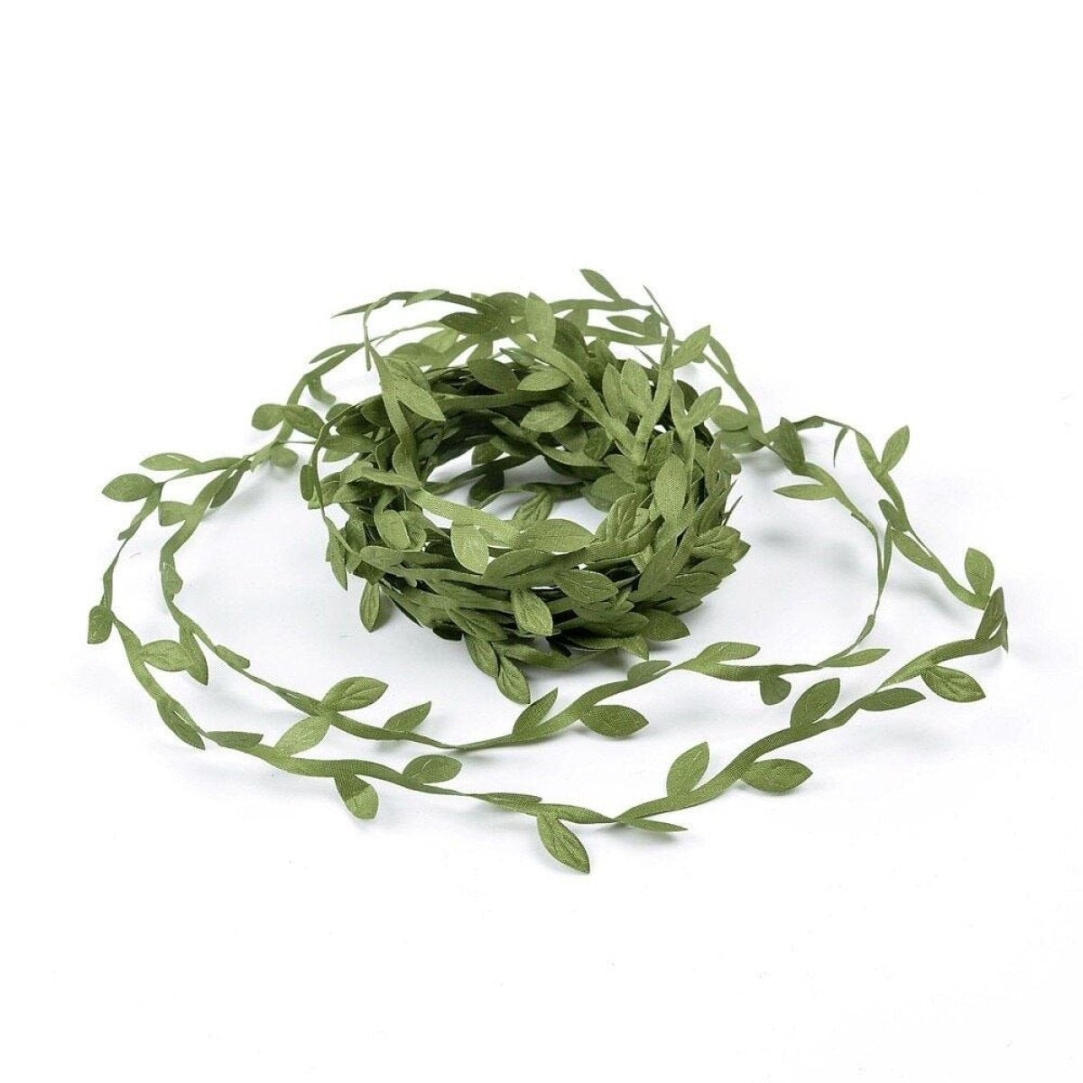 5m/10m Artificial Vine Leaves Wedding Wreath Decorations Rope DIY Craft - 5M Green - Asia Sell