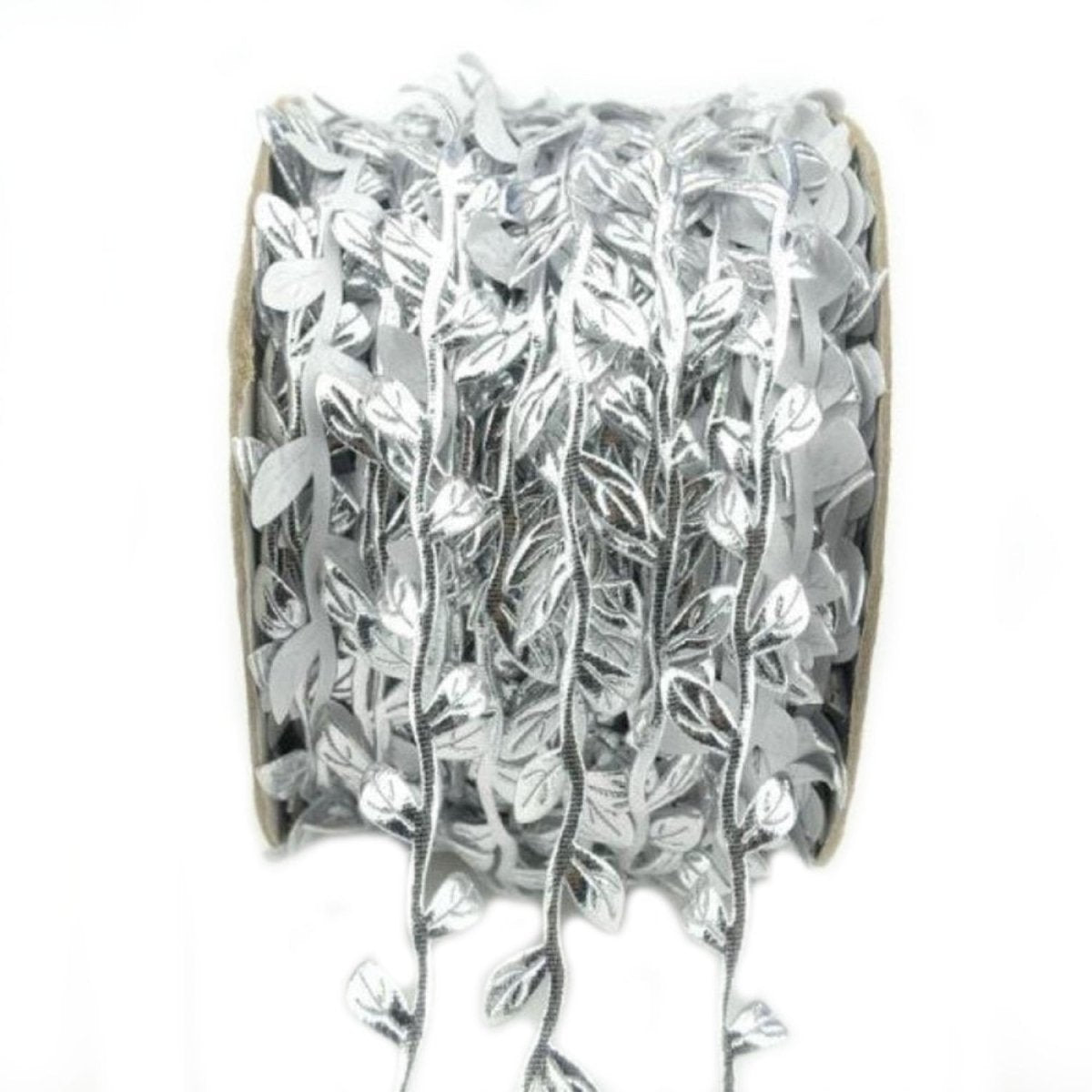 5m/10m Artificial Vine Leaves Wedding Wreath Decorations Rope DIY Craft - 5M Silver - Asia Sell