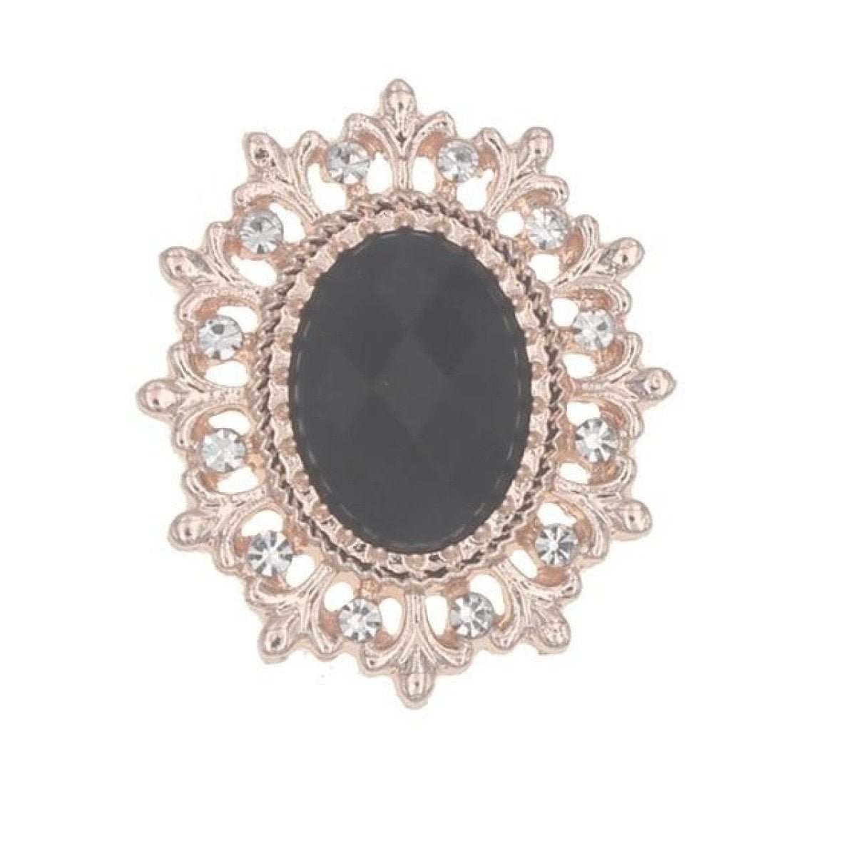 5pcs / 16pcs Rhinestone Button Acrylic Gem Decoration Craft Sewing DIY Handmade Clothing Embellishment - 5pcs Black - Asia Sell