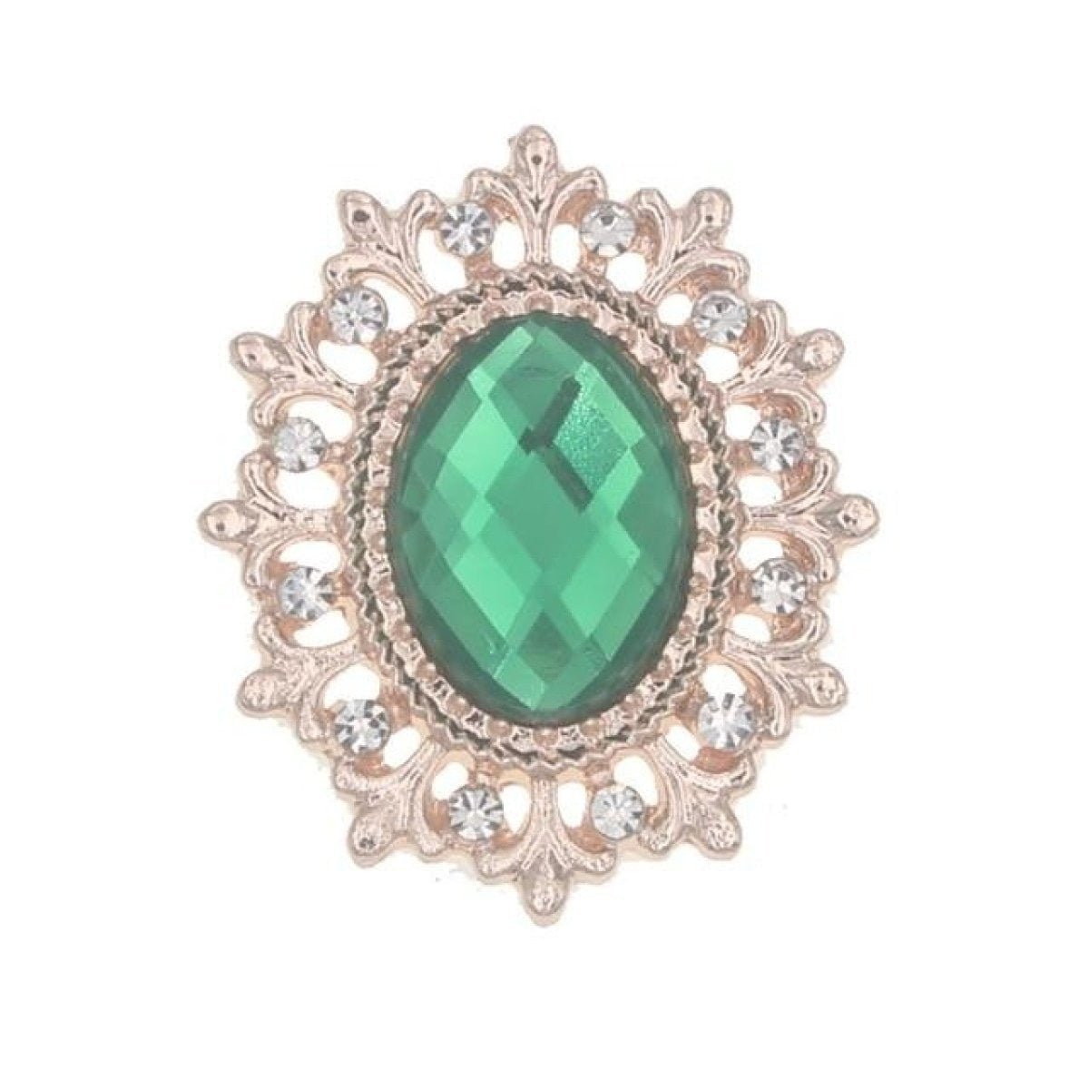 5pcs / 16pcs Rhinestone Button Acrylic Gem Decoration Craft Sewing DIY Handmade Clothing Embellishment - 5pcs Green - Asia Sell