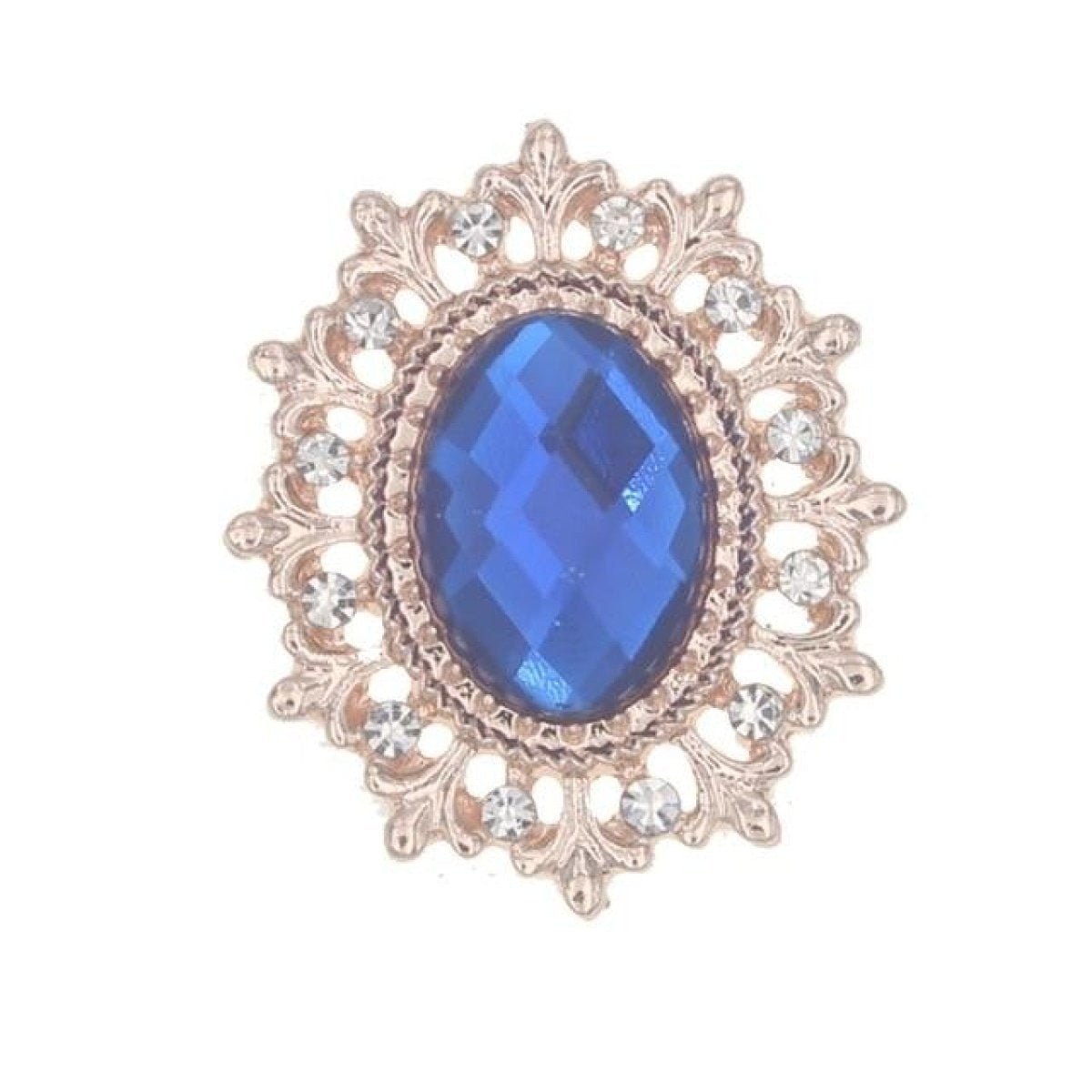 5pcs / 16pcs Rhinestone Button Acrylic Gem Decoration Craft Sewing DIY Handmade Clothing Embellishment - 5pcs Royal Blue - Asia Sell
