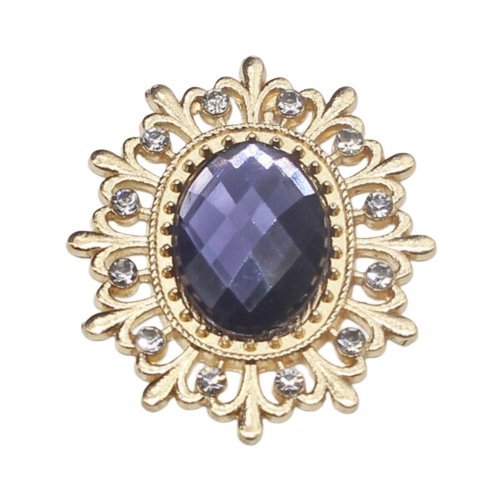 5pcs / 16pcs Rhinestone Button Acrylic Gem Decoration Craft Sewing DIY Handmade Clothing Embellishment - 5pcs Sapphire - Asia Sell