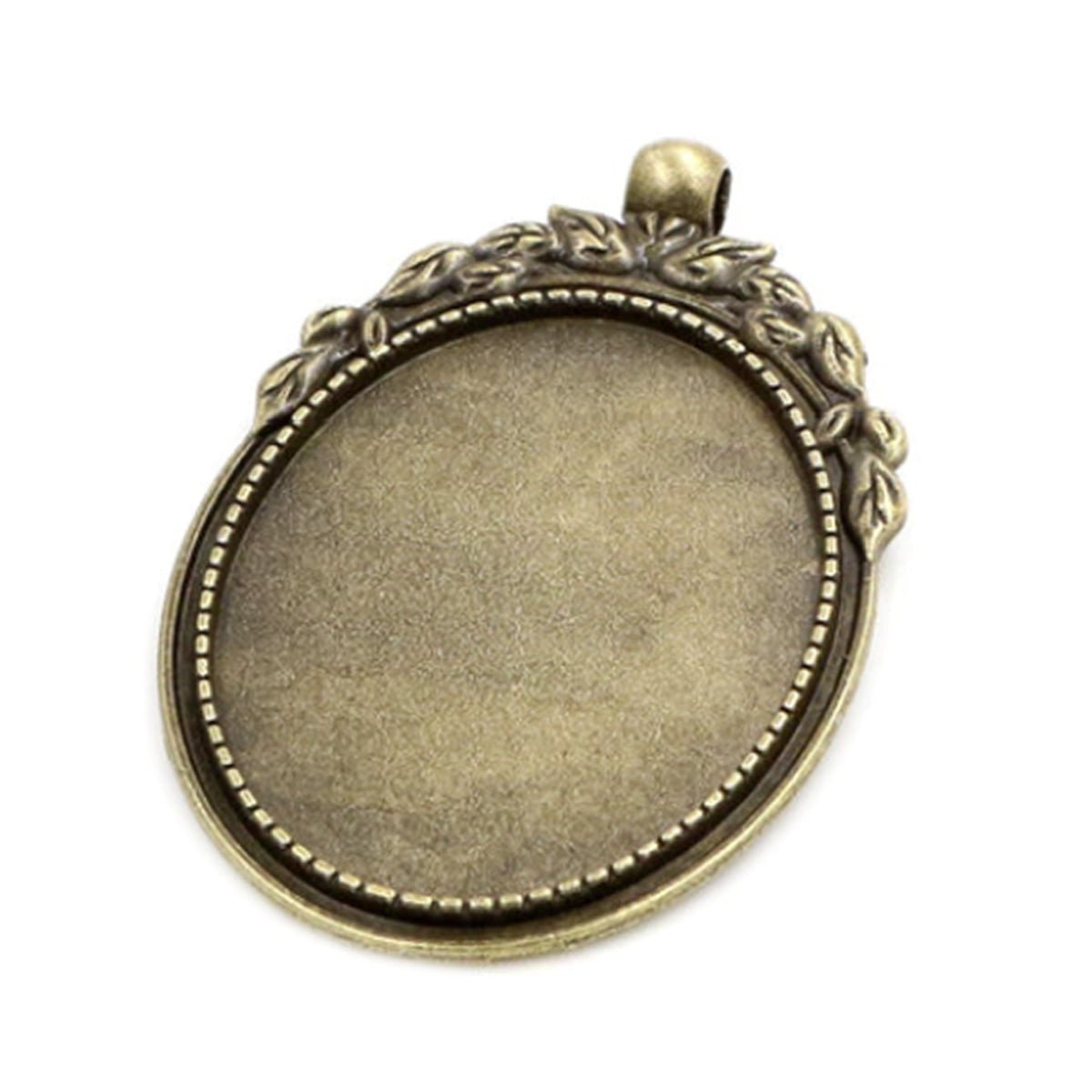 5pcs 30x40mm Cabochon Backing Antique Silver Bronze Black Gold Metal - Bronze Style 2 - Asia Sell