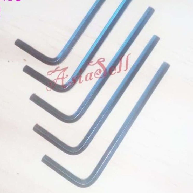 5pcs 3mm Hex Key Metric Socket M3 Key Steel Hand Tool Keys Wrench - - Asia Sell