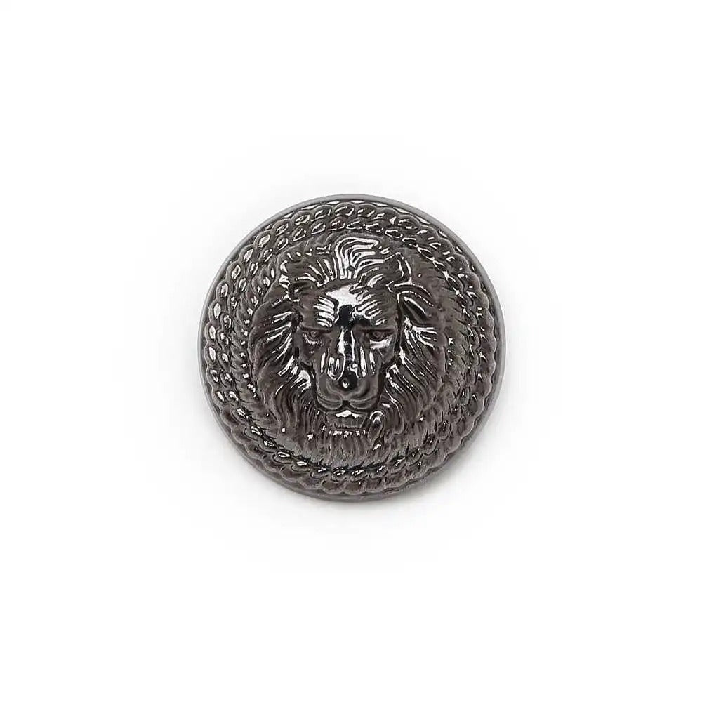5pcs Lion Brooch for Jacket Blazer Uniform Sport Coat Clothing 11.5-25mm Metal - Lion Black 15mm - Asia Sell