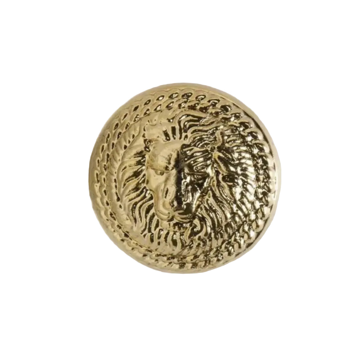 5pcs Lion Brooch for Jacket Blazer Uniform Sport Coat Clothing 11.5-25mm Metal - Lion Gold 25mm - Asia Sell