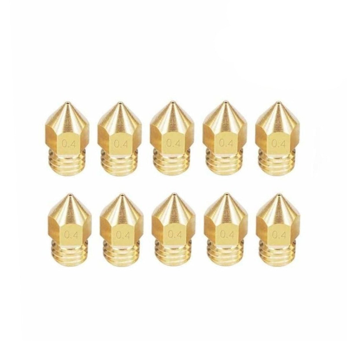 5pcs Mk8 1.75mm Brass 3D Printer Nozzle 0.2/0.3/0.4/0.5/0.6/0.8/1.0 mm Copper - 0.2mm 1.75mm - Asia Sell