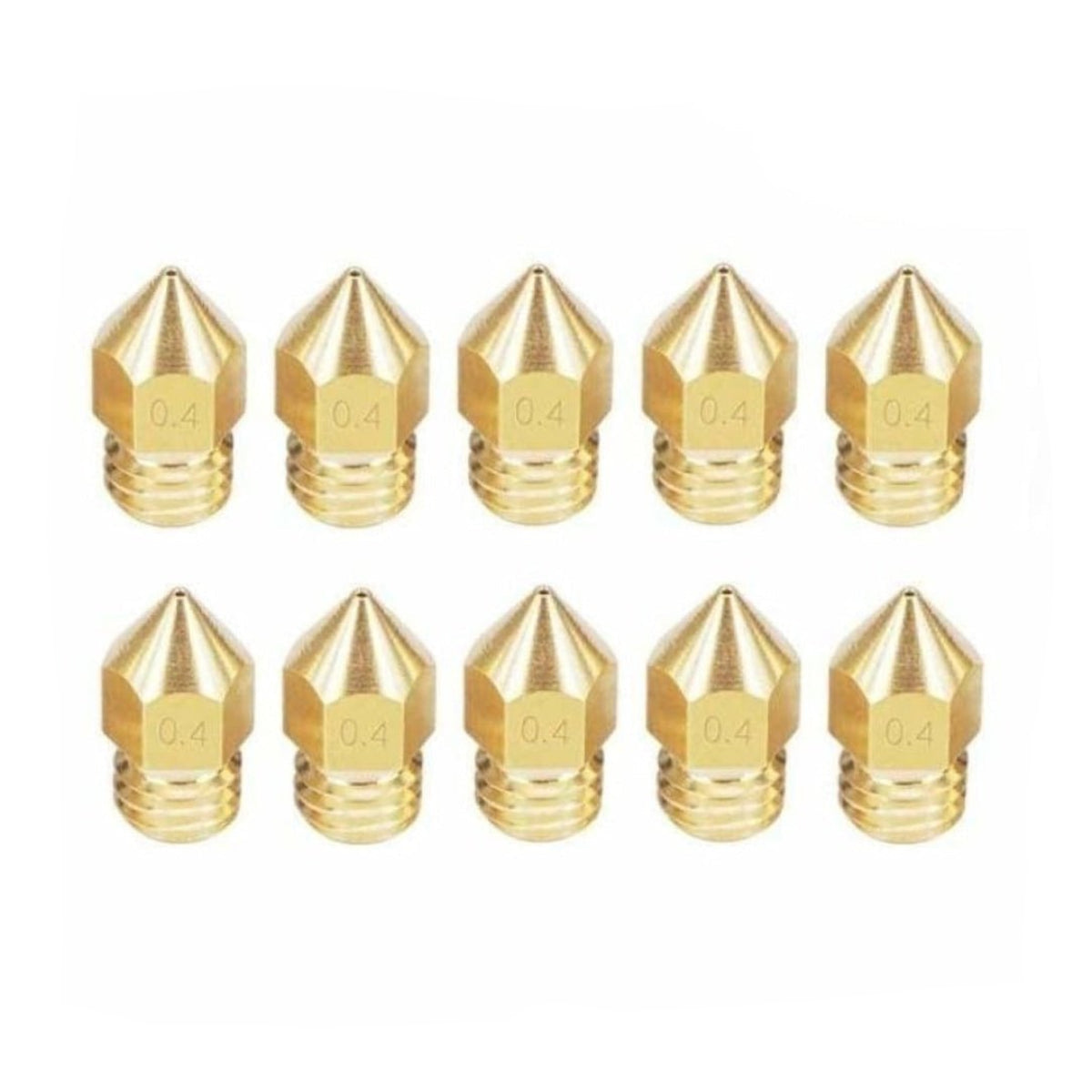 5pcs Mk8 1.75mm Brass 3D Printer Nozzle 0.2/0.3/0.4/0.5/0.6/0.8/1.0 mm Copper - 0.2mm 1.75mm - Asia Sell