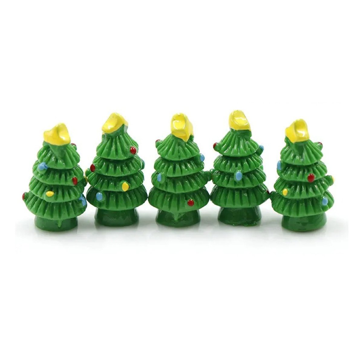 5pcs/Set Snowman Christmas Tree Bench Figurine Miniature Mini Garden Craft Toys - Christmas Trees - Asia Sell