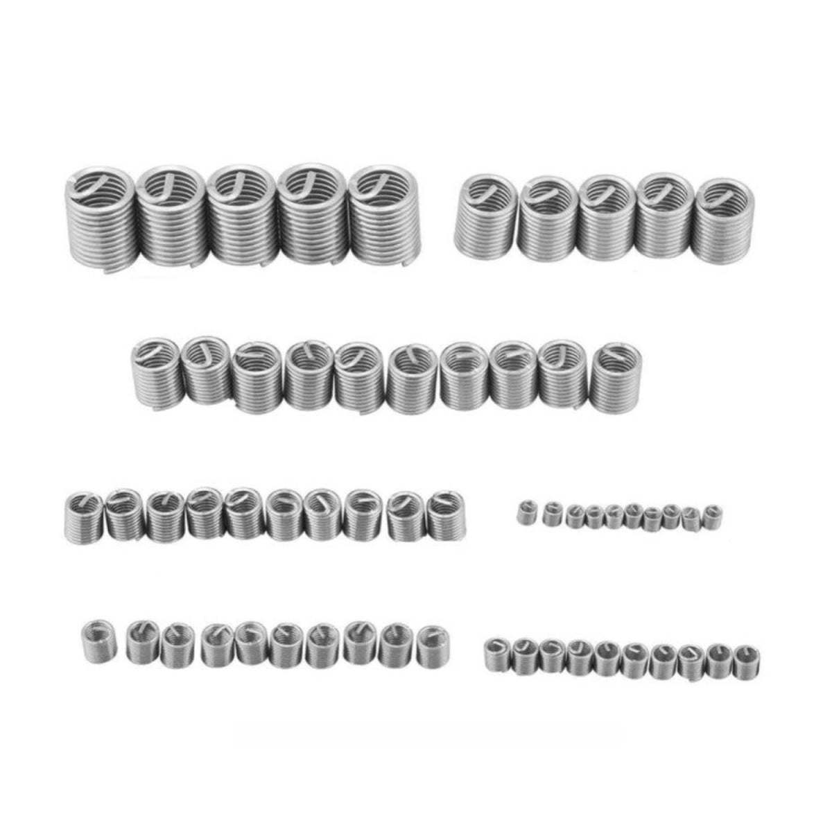 60pcs Fastening Thread Insert Set Stainless Steel Repair Tool Insert Kit Spiral Wire Screw Sleeve Wear M3 M4 M5 M6 M8 M10 M12 - - Asia Sell