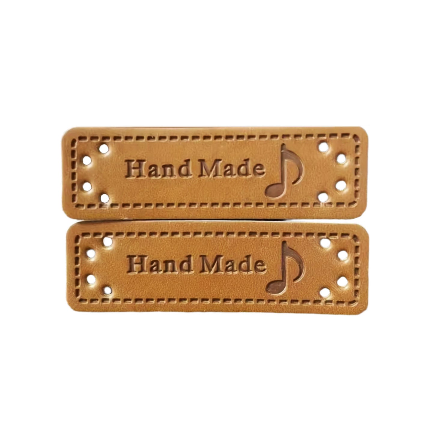 60x Mixed 5cm Hand made Faux Leather Labels for Handmade DIY Sewing Valentines Gift | Music Design | Asia Sell