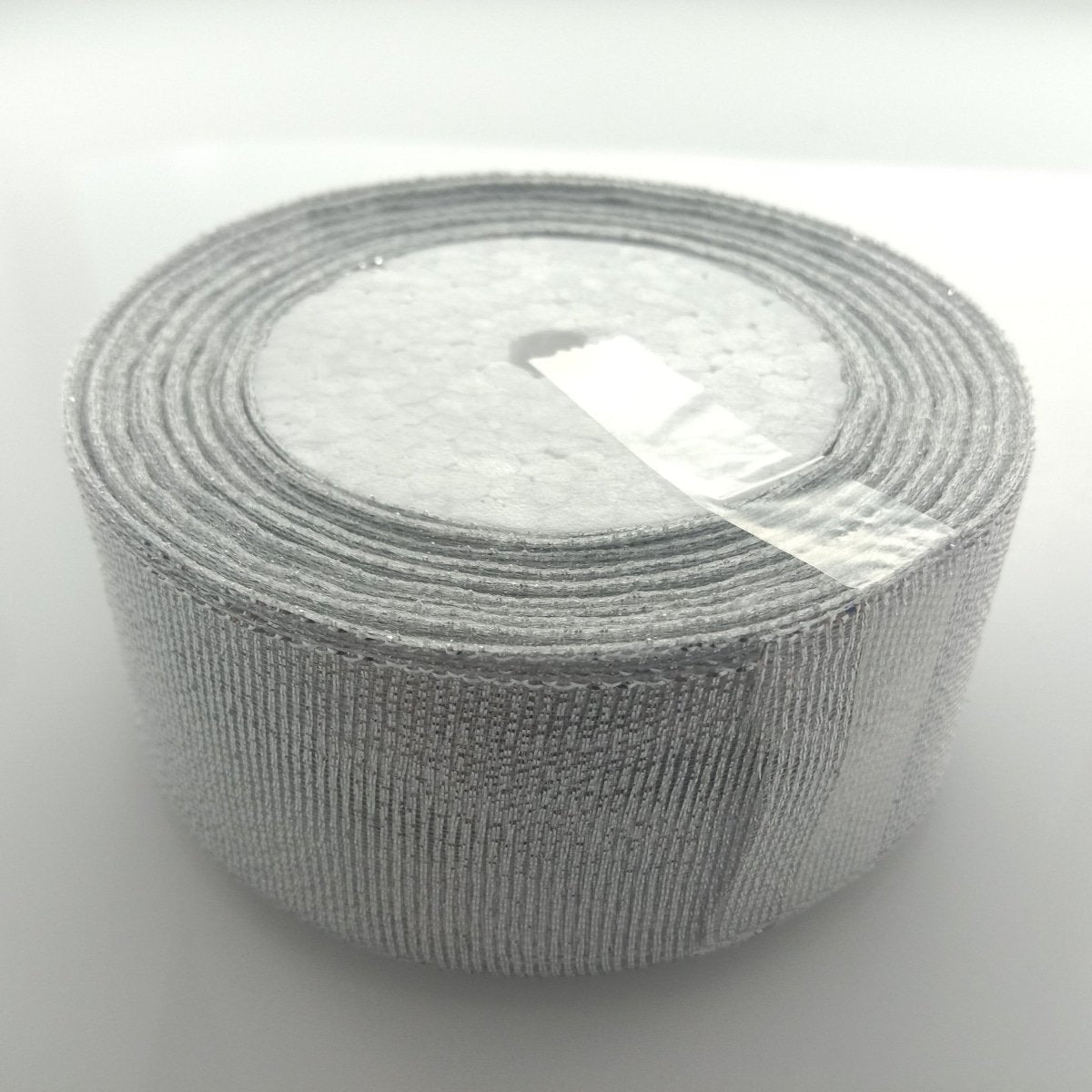 6mm-50mm Gold Silver Ribbon 22m Wedding Christmas Decoration Gift Wrapping Craft - Silver 40mm - Asia Sell